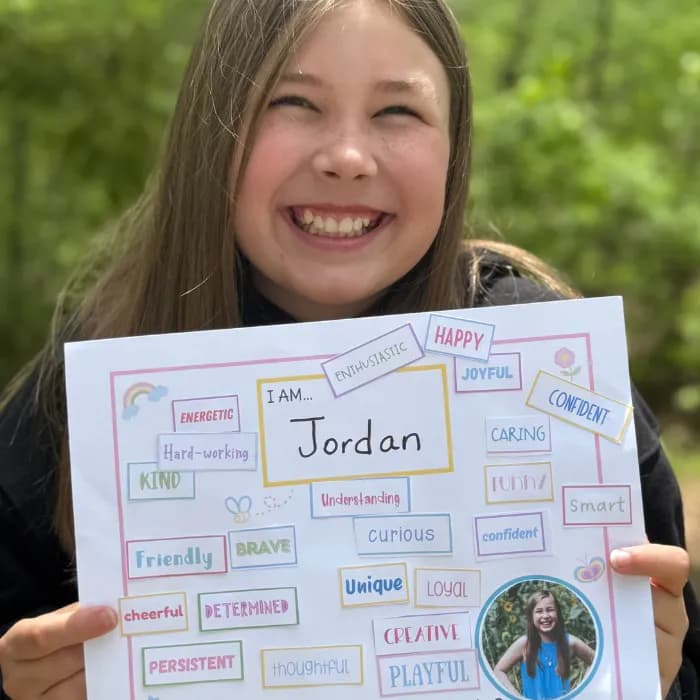 Portrait format photo displaying tall vertical content alongside text description